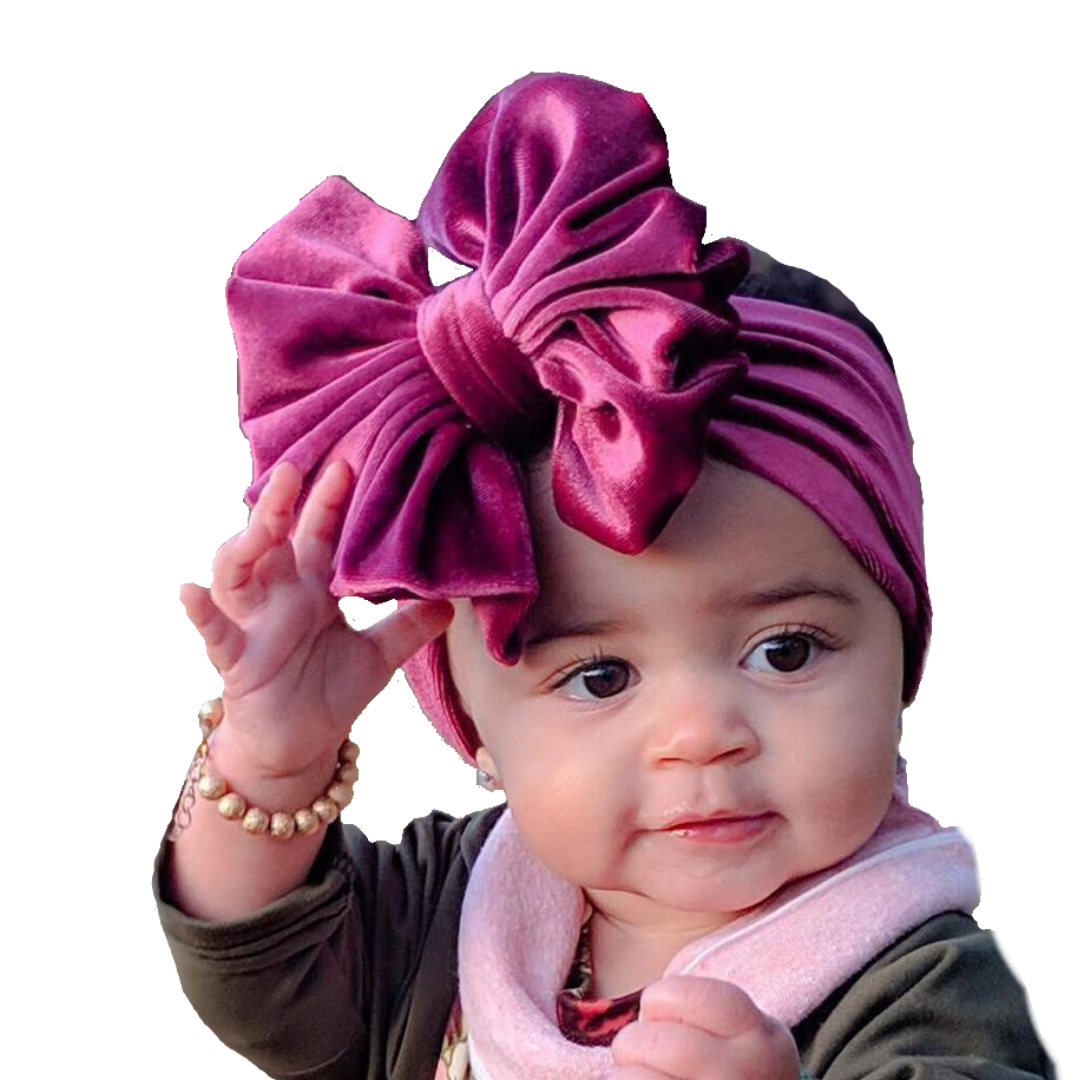 Velvet Flower Baby Headbands